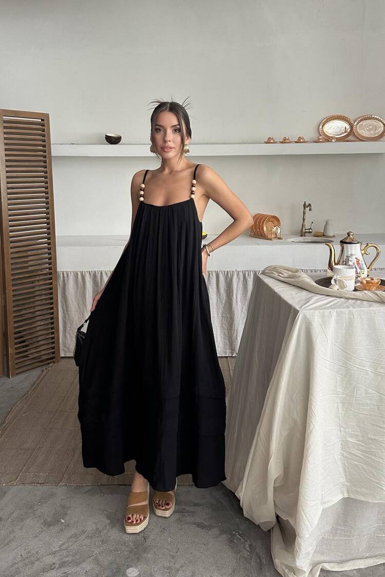 WholesaleStrappy Mueslin Dress