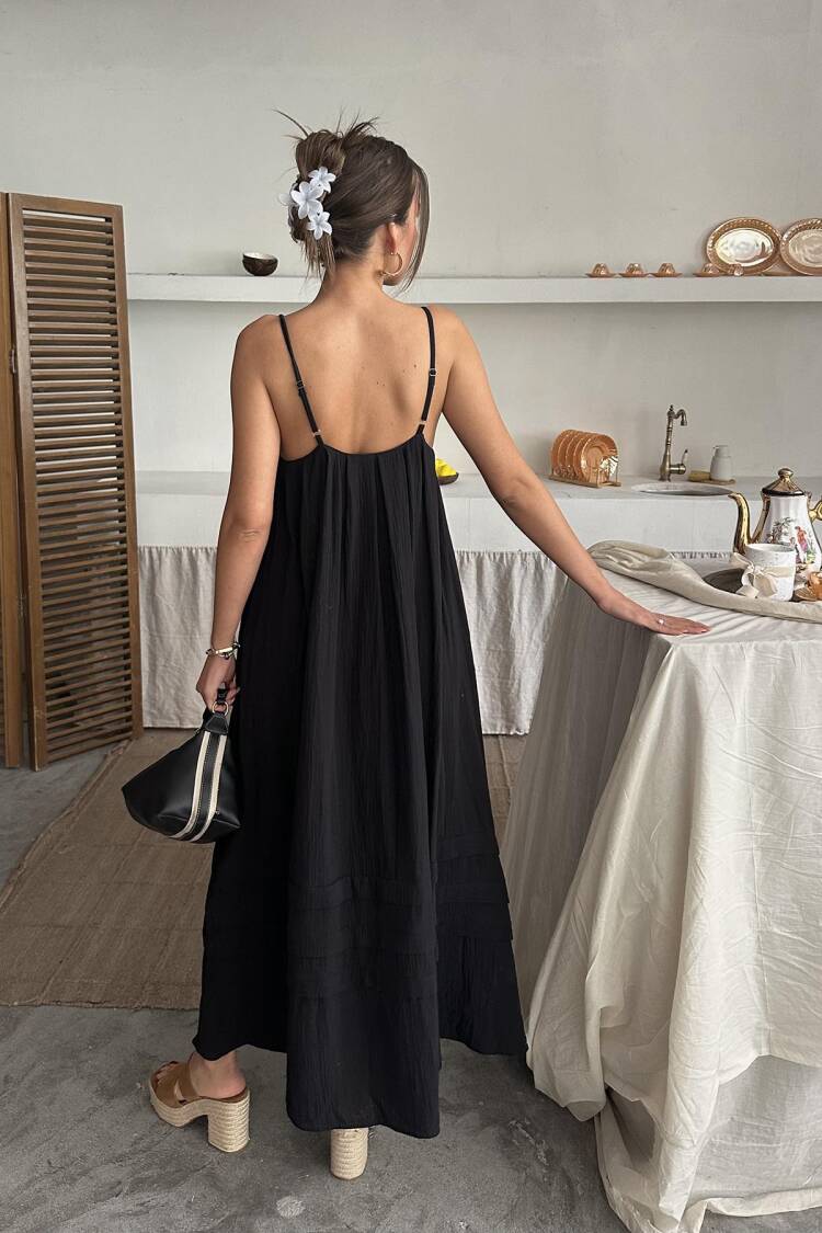 WholesaleStrappy Mueslin Dress