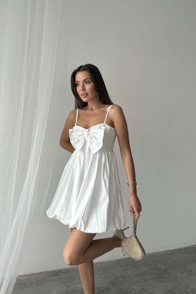 WholesaleFront Bow Strappy Dress