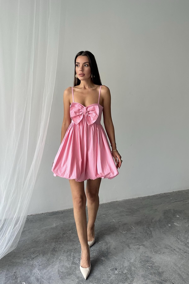 WholesaleFront Bow Strappy Dress - Elisa - Globality Store - Women Clothes Wholesale Turkey