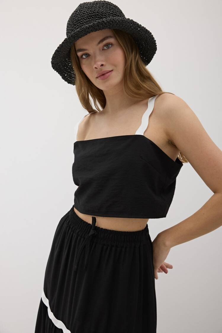 Hanger Waterstone Pattern Crop Blouse