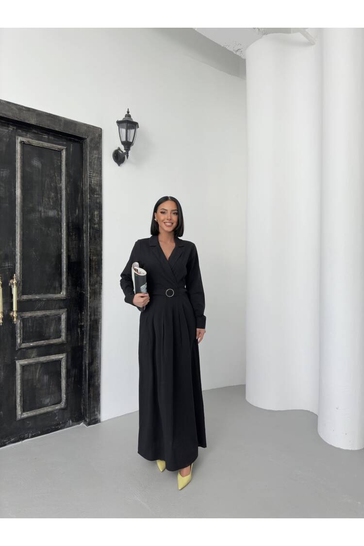 Linen Dress With Belt