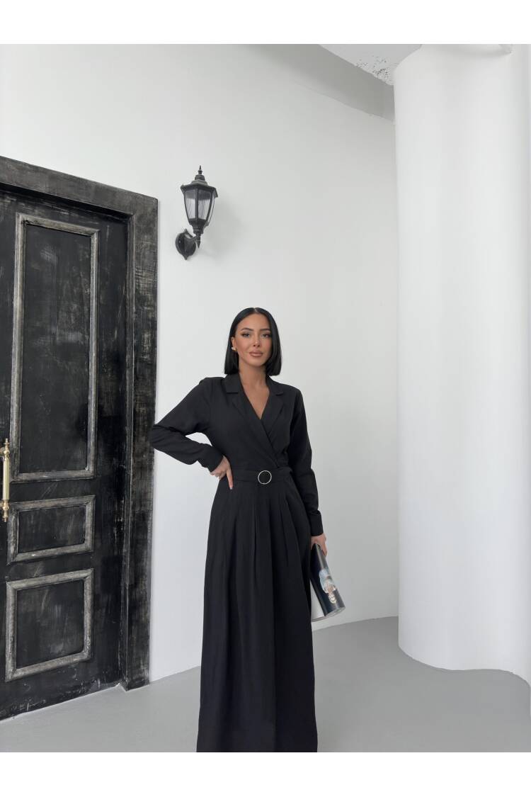 Linen Dress With Belt