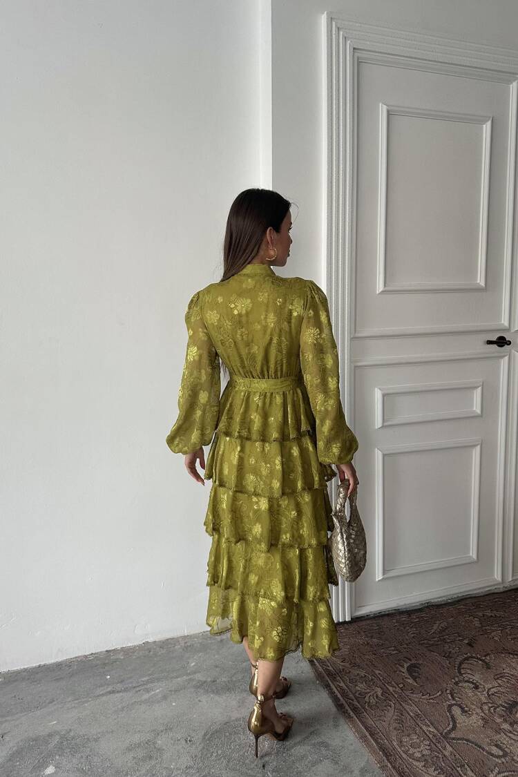 Wholesale OilWalloon Striped Floor Dress