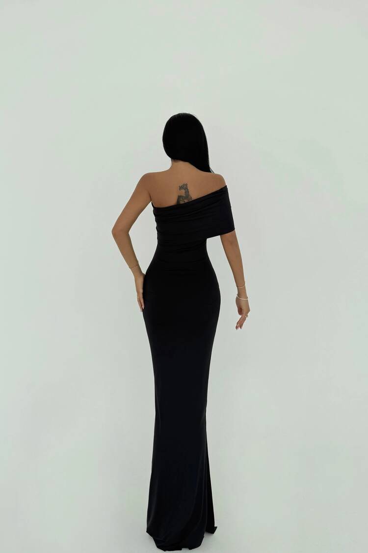 Madonna Collar Long Dress