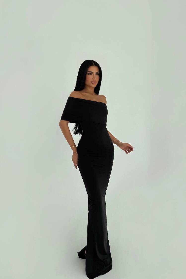 Madonna Collar Long Dress