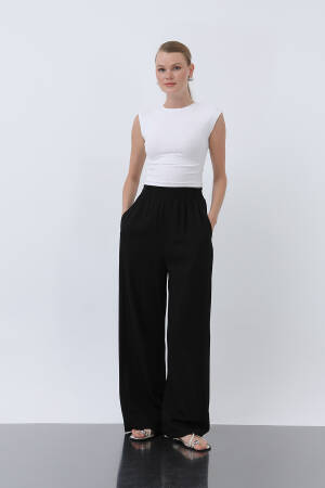 Women's Elastic Waist Loose Pants - Puane - Globality Store - Women Clothes Wholesale Turkey