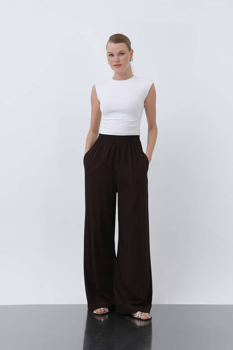 Women's Elastic Waist Loose Pants - Brand: Puane - Women's Clothing Wholesale - Globality Store