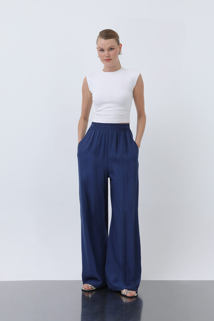 Women's Elastic Waist Loose Pants - Brand: Puane - Women's Clothing Wholesale - Globality Store