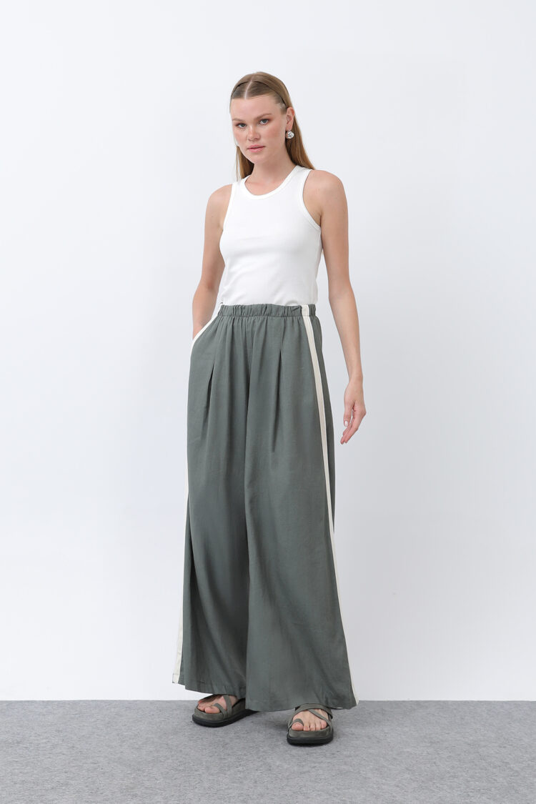 Women's Sides Grosgrain Elastic Waist Pants - SOUL - Globality Store - Women Clothes Wholesale Turkey