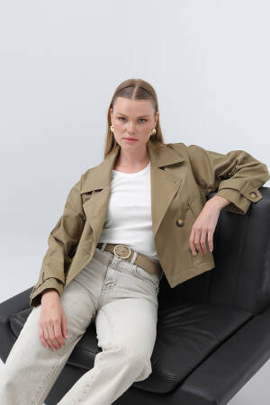 Women's Short Trench - Brand: SOUL - Women's Clothing Wholesale - Globality Store