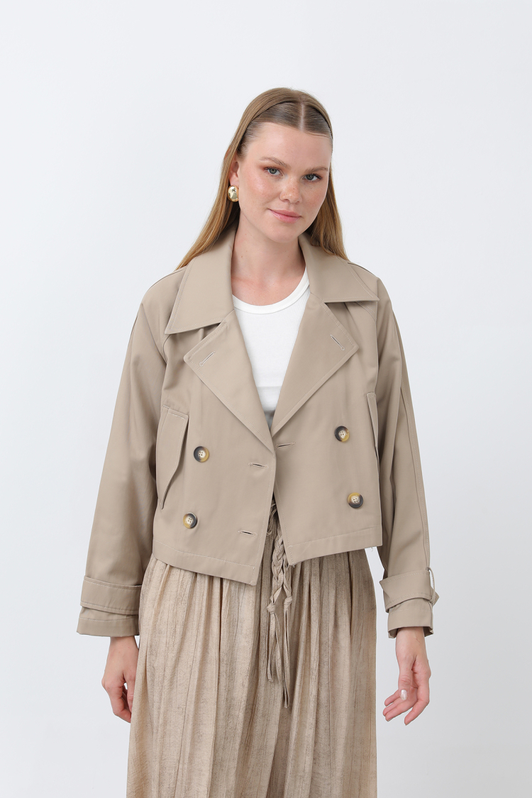 Women's Short Trench - Brand: SOUL - Women's Clothing Wholesale - Globality Store