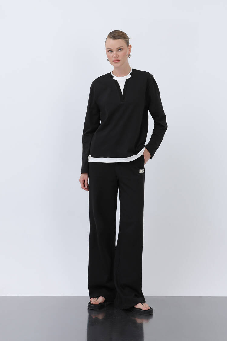 Women's Basic Garnished Sweatshirt - Brand: SOUL - Women's Clothing Wholesale - Globality Store