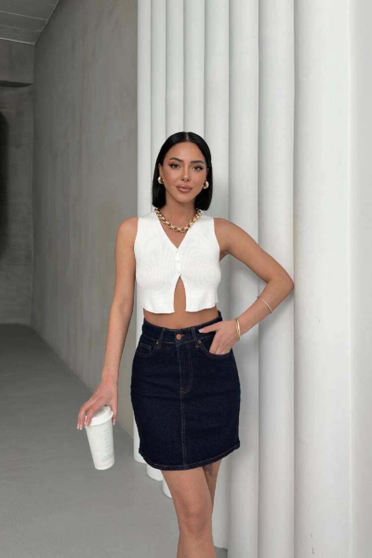 Short Denim Skirt