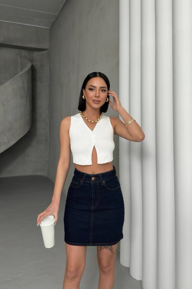 Short Denim Skirt