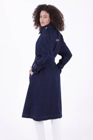 Double Breasted Collar Belted Oversize Long Trench Coat - Brand: XLove - Women's Clothing Wholesale - Globality Store