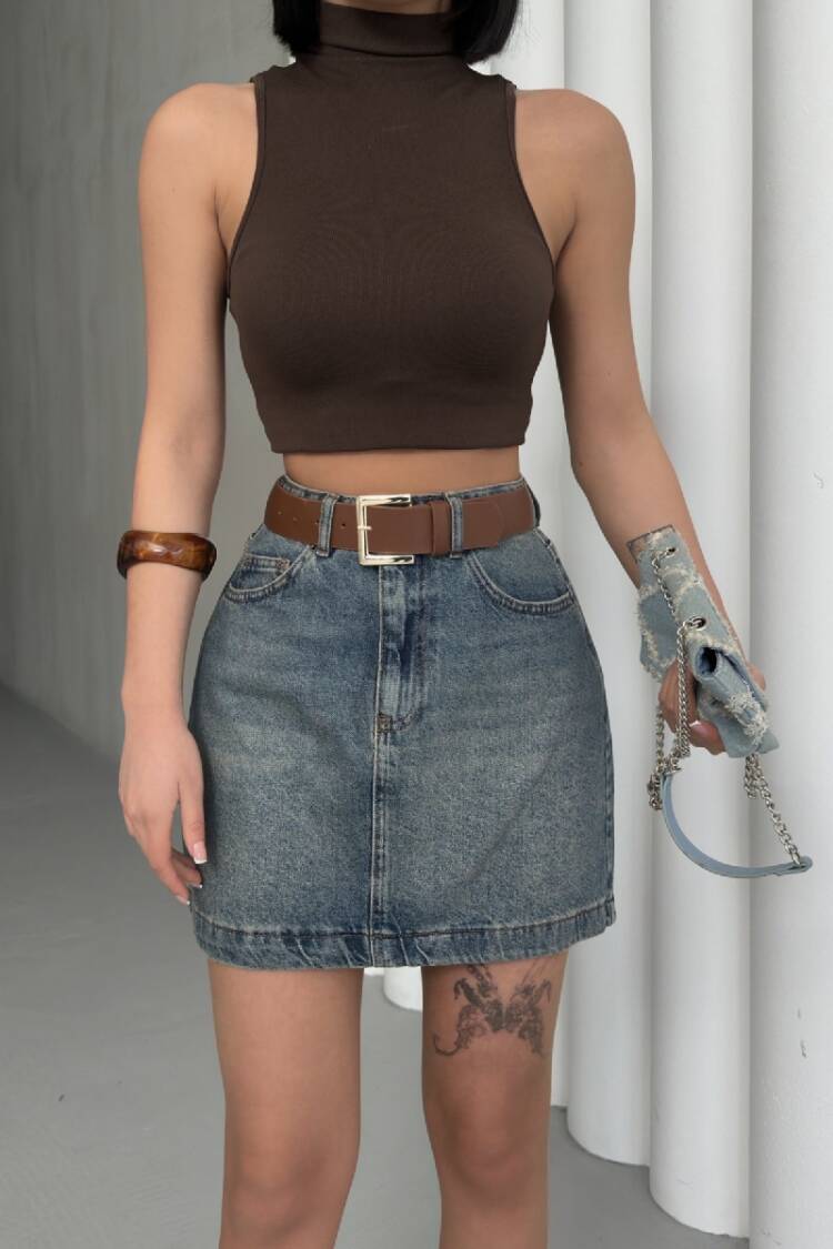 Mini Denim Skirt