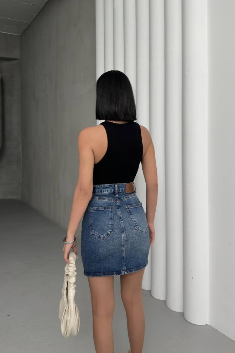 Short Denim Skirt