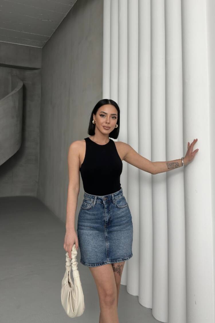 Short Denim Skirt