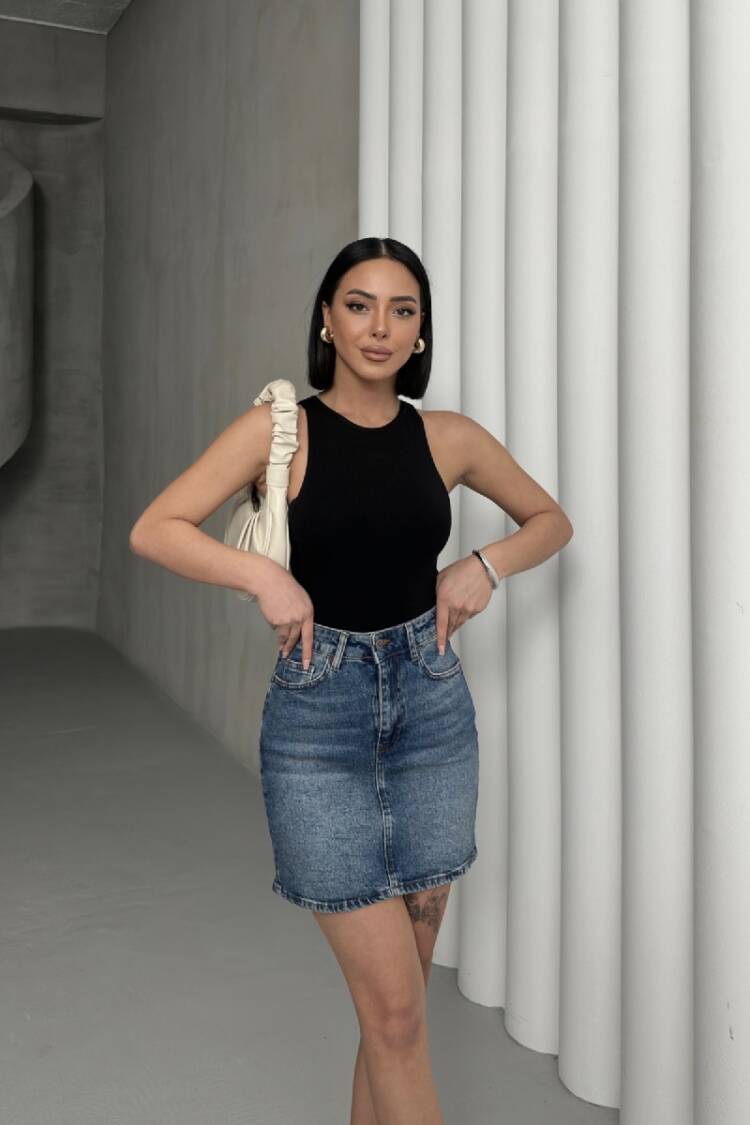 Short Denim Skirt