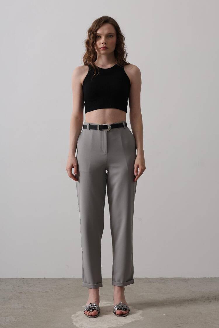 Carrot Pants With Belt - Brand: Reyon - Women's Clothing Wholesale - Globality Store