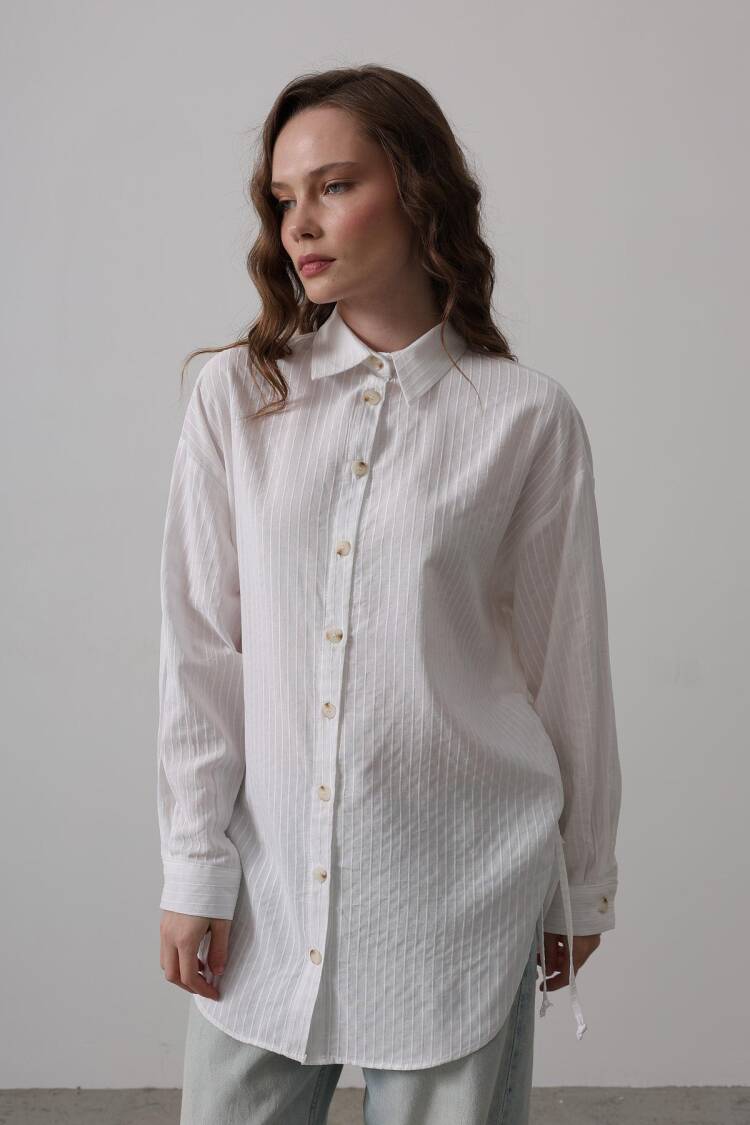 Side Drawstring Tunic Shirt