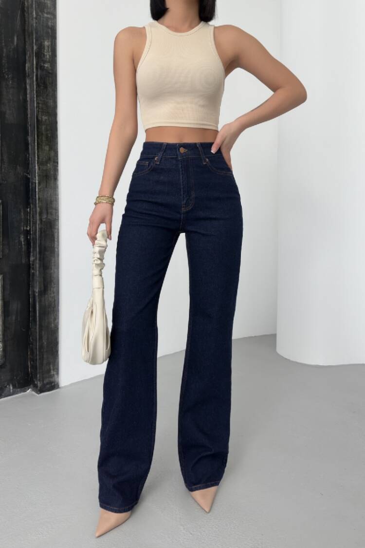 High Waist Straight Jeans - Brand: XLove - Women's Clothing Wholesale - Globality Store