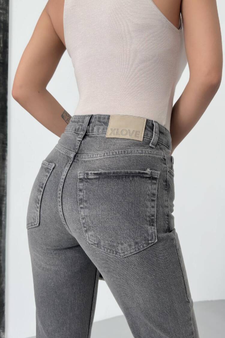 High Waist Straight Jeans