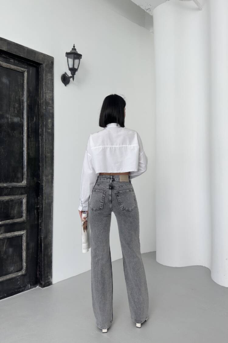 High Waist Straight Jeans