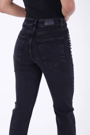 Mom Fit Jeans With Stones - Brand: XLove - Women's Clothing Wholesale - Globality Store
