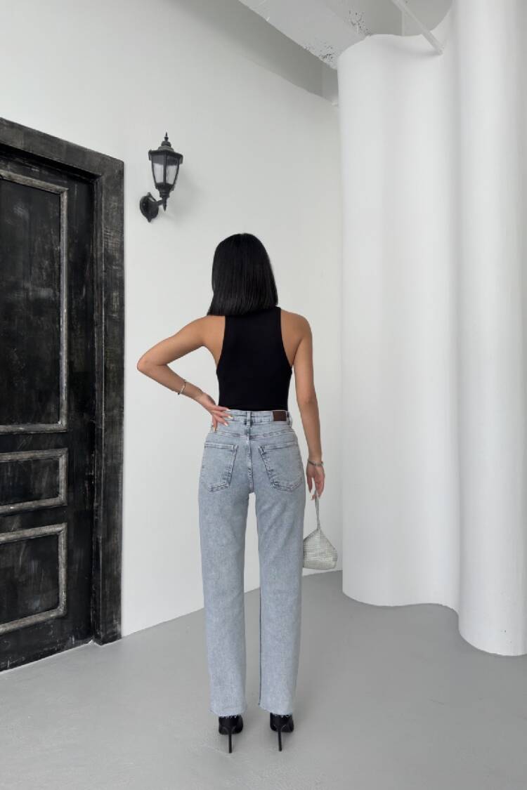 Leopard Stone Mom Fit Jeans