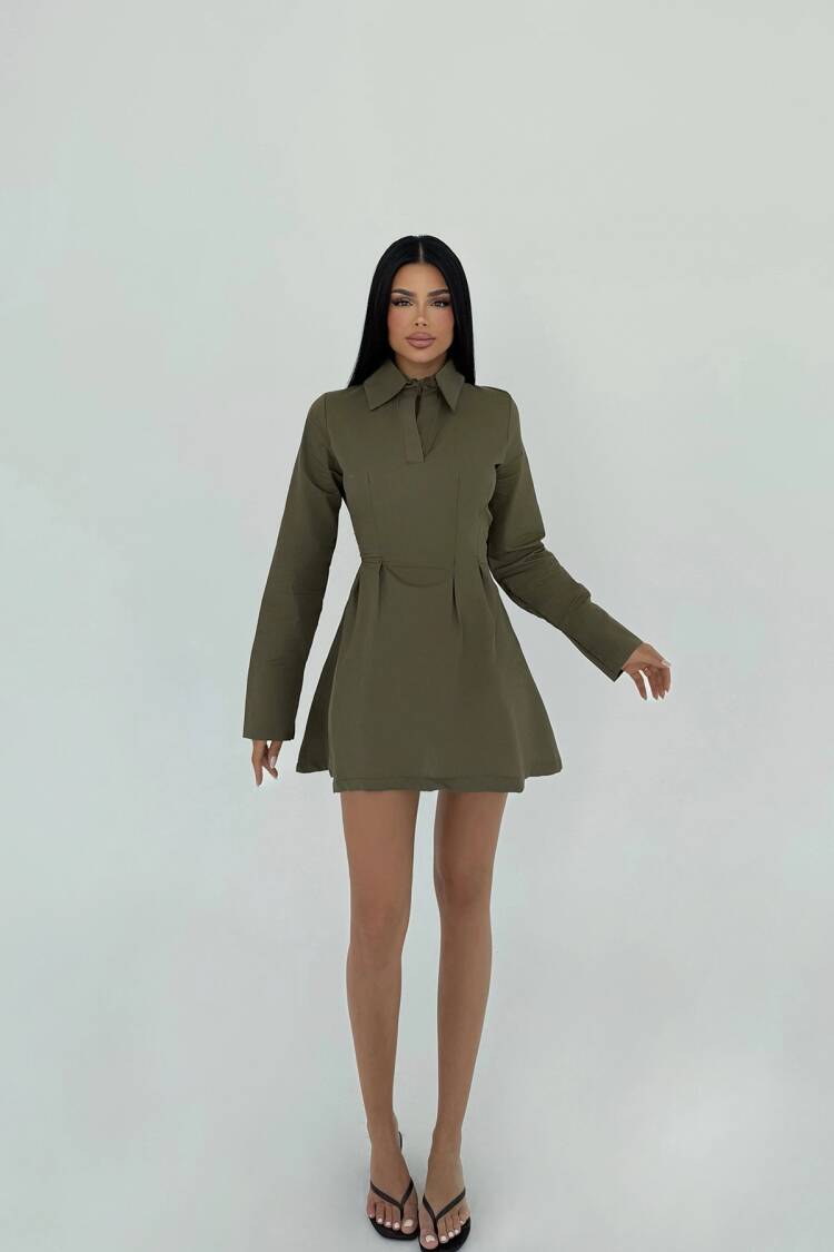 Herda Flared Dress - Brand: EYYO ATELIER - Women's Clothing Wholesale - Globality Store