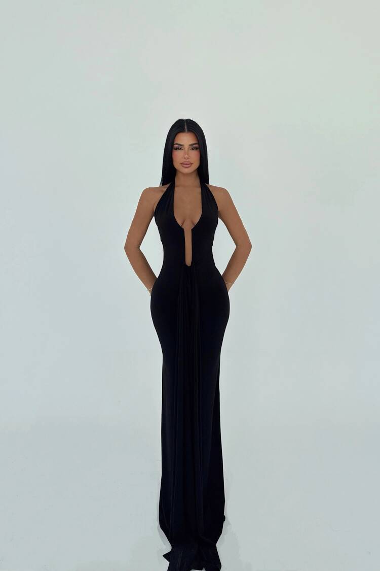 Back Detail Long Dress