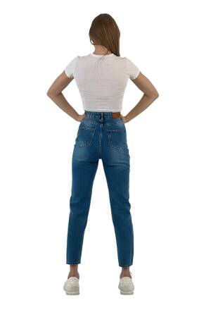 Mom Denim Medium Blue Three Size Stone Make. - Brand: MISS POEM - Women's Clothing Wholesale - Globality Store