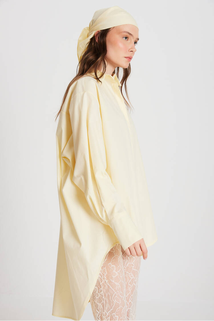ShirtCustom Design 100% Cotton Oversize Tunic Size Long Shirt 29017