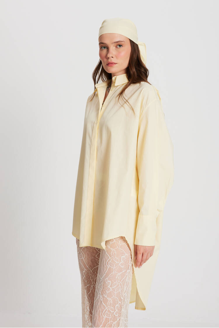 ShirtCustom Design 100% Cotton Oversize Tunic Size Long Shirt 29017