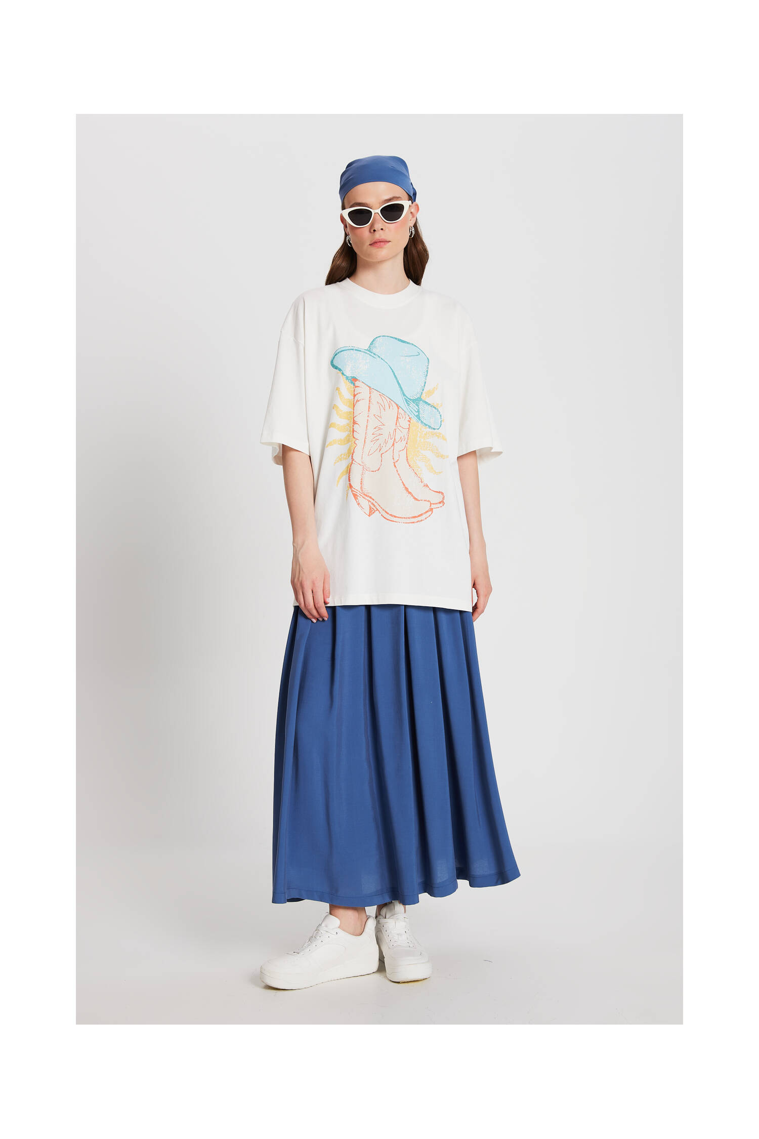 Oversize Printed T-shirt 29156 - Brand: First Angels - Women's Clothing Wholesale - Globality Store