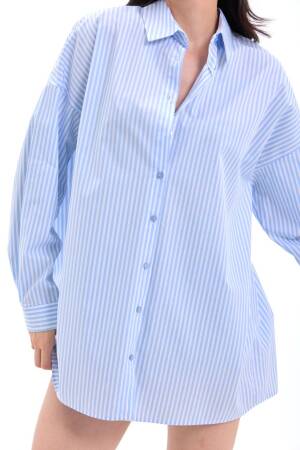 Shirt - Genoa Striped - Fame - Globality Store - Women Clothes Wholesale Turkey