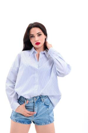 Shirt - Torino Striped - Fame - Globality Store - Women Clothes Wholesale Turkey
