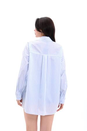 Shirt - Palermo Striped - Fame - Globality Store - Women Clothes Wholesale Turkey
