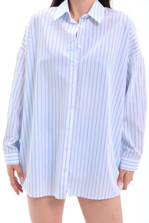 Shirt - Palermo Striped - Fame - Globality Store - Women Clothes Wholesale Turkey