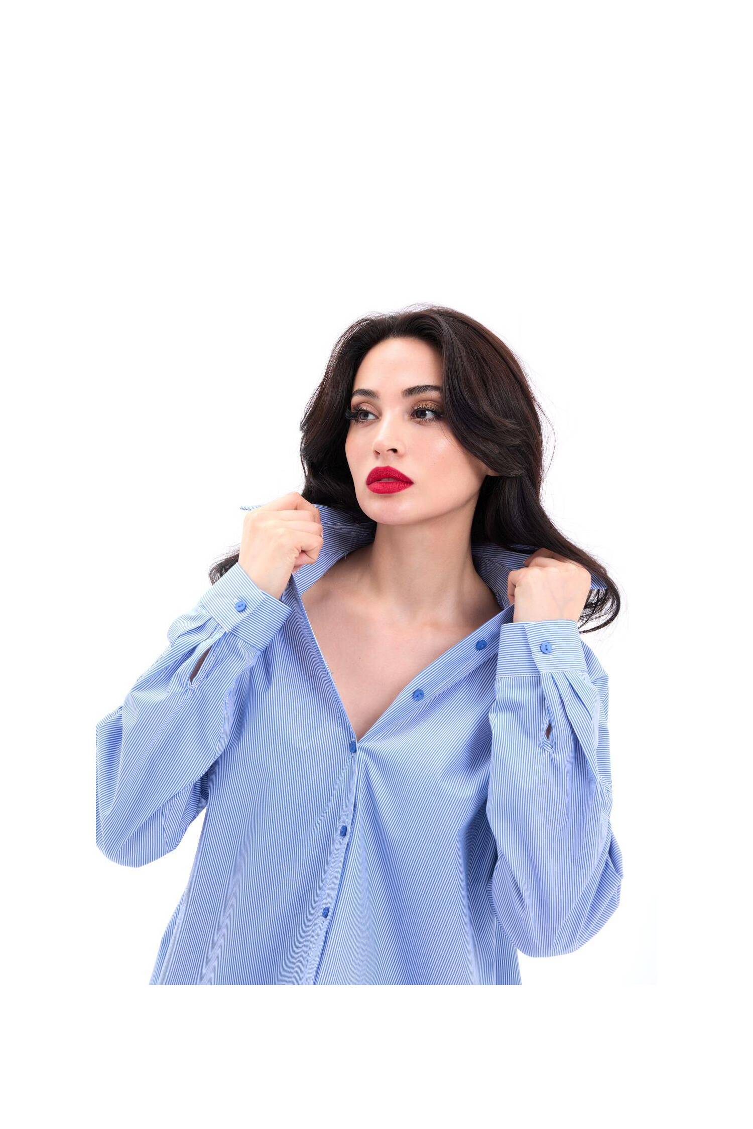Shirt - Rome Striped - Brand: Fame - Women's Clothing Wholesale - Globality Store