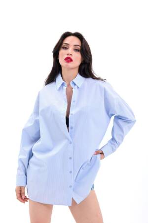 Shirt - Striped - Brand: Fame - Women's Clothing Wholesale - Globality Store