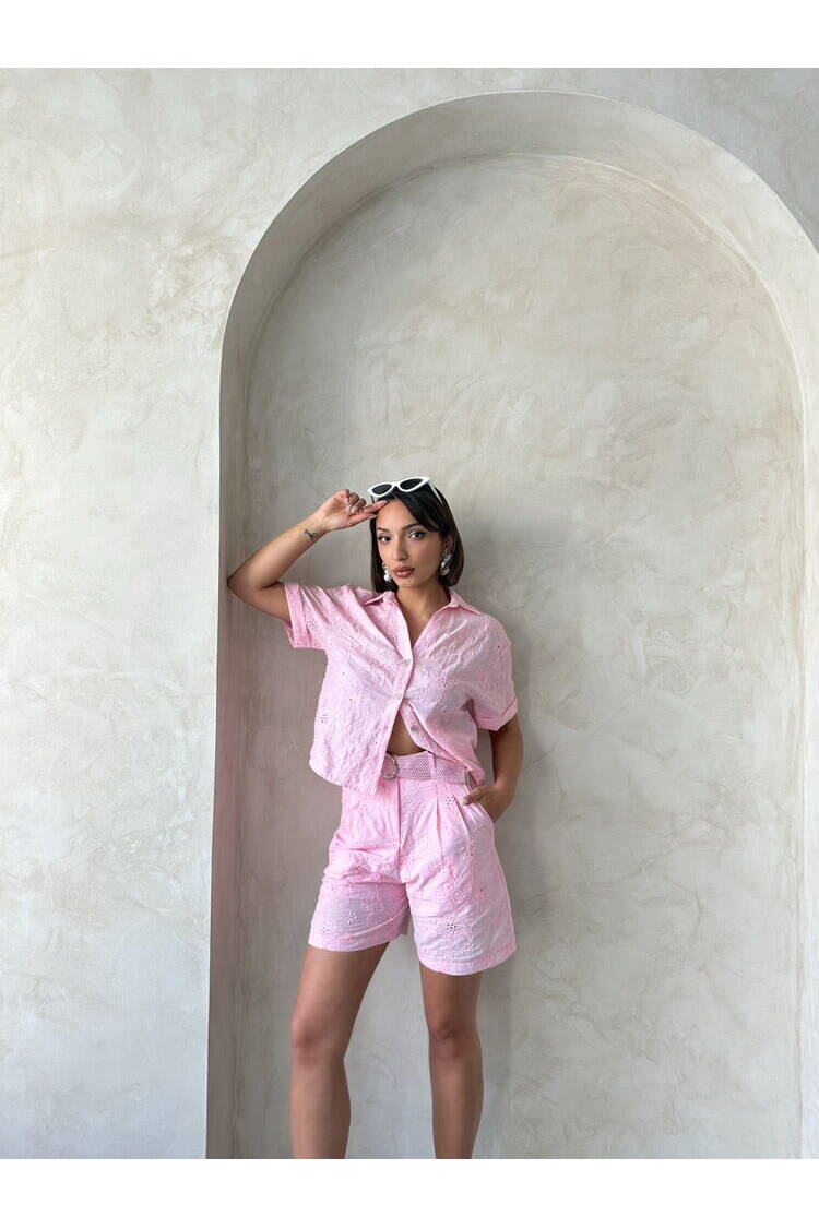 Embroidered Voile Shirt