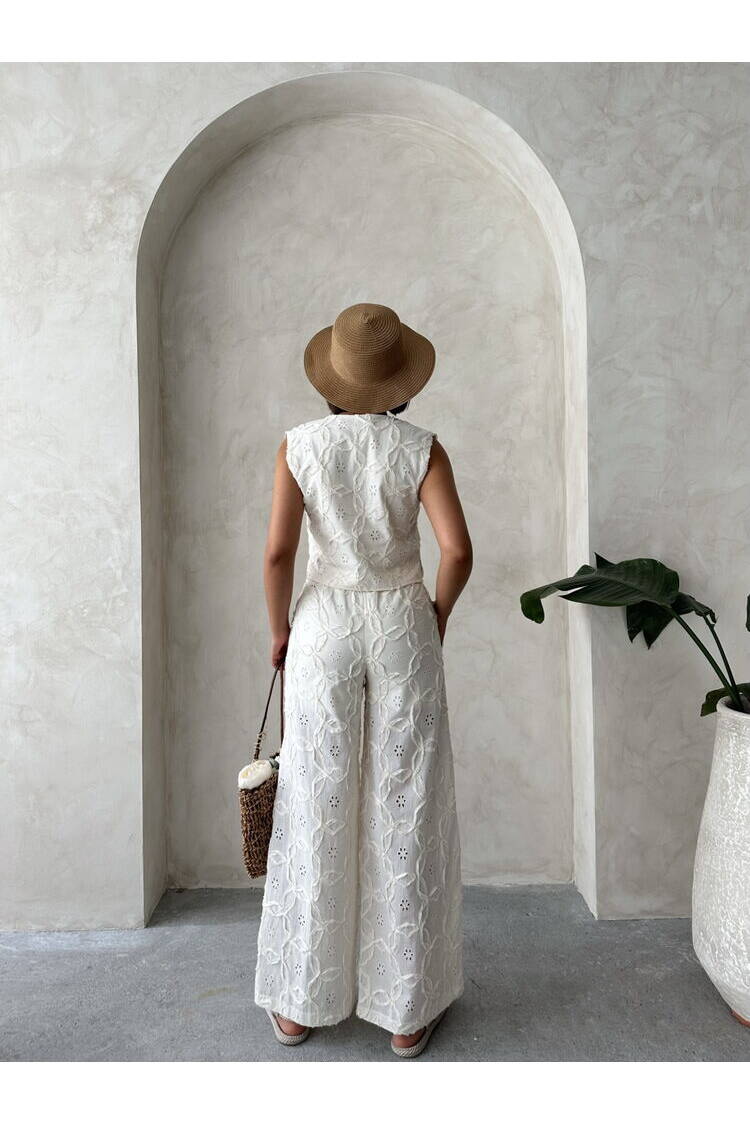 Embroidered Strainer Trousers
