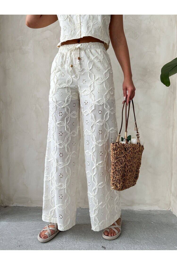 Embroidered Strainer Trousers
