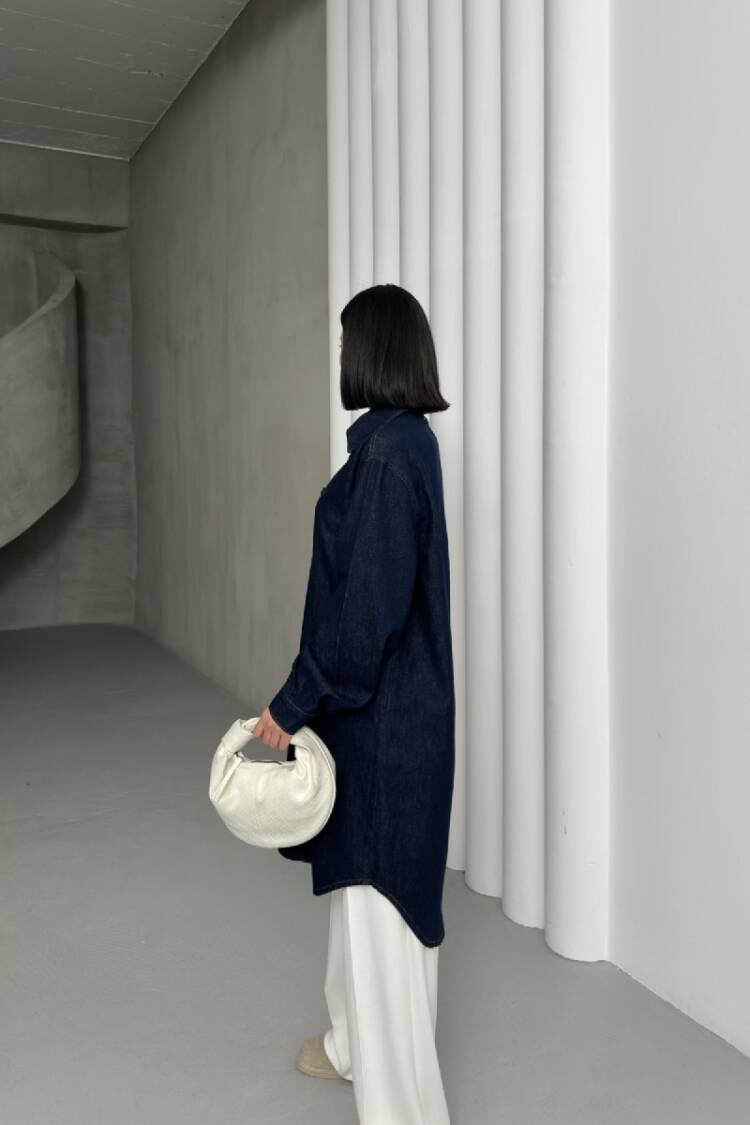 Balloon Sleeve Buttoned Shirt