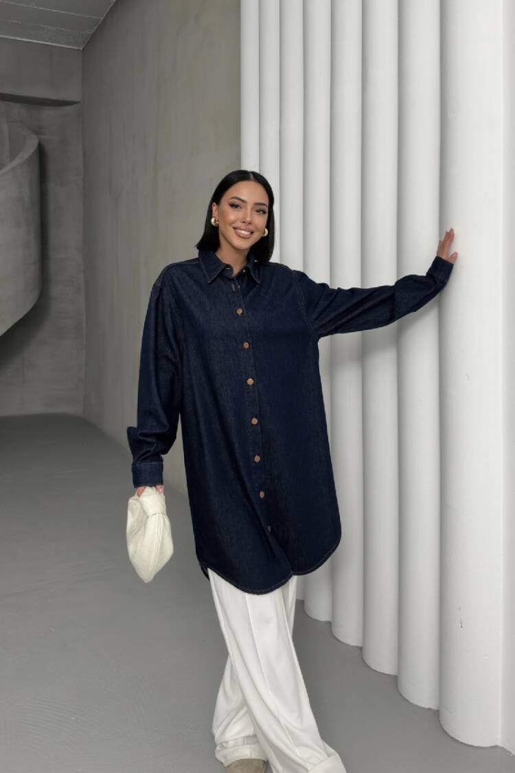 Balloon Sleeve Buttoned Shirt