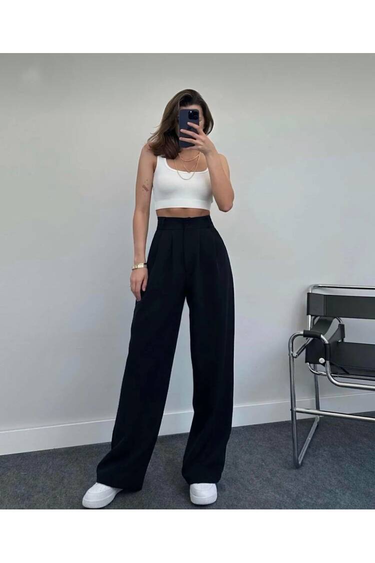 Double Palazzo Pants - Ezgi Nisantasi - Globality Store - Women Clothes Wholesale Turkey