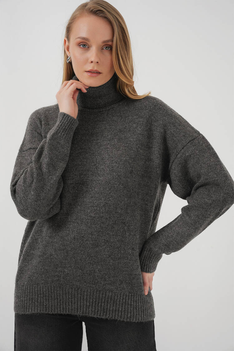Women's Turtleneck Oversize Knitwear Sweater